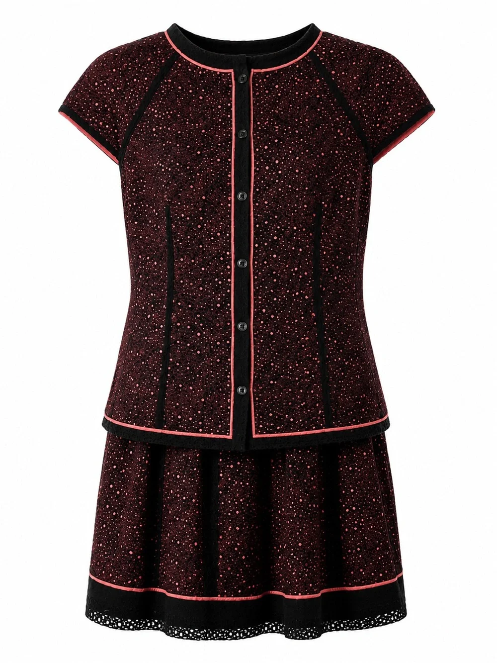 Y2K Doncaster 100% Silk Two-Piece Skirt Suit